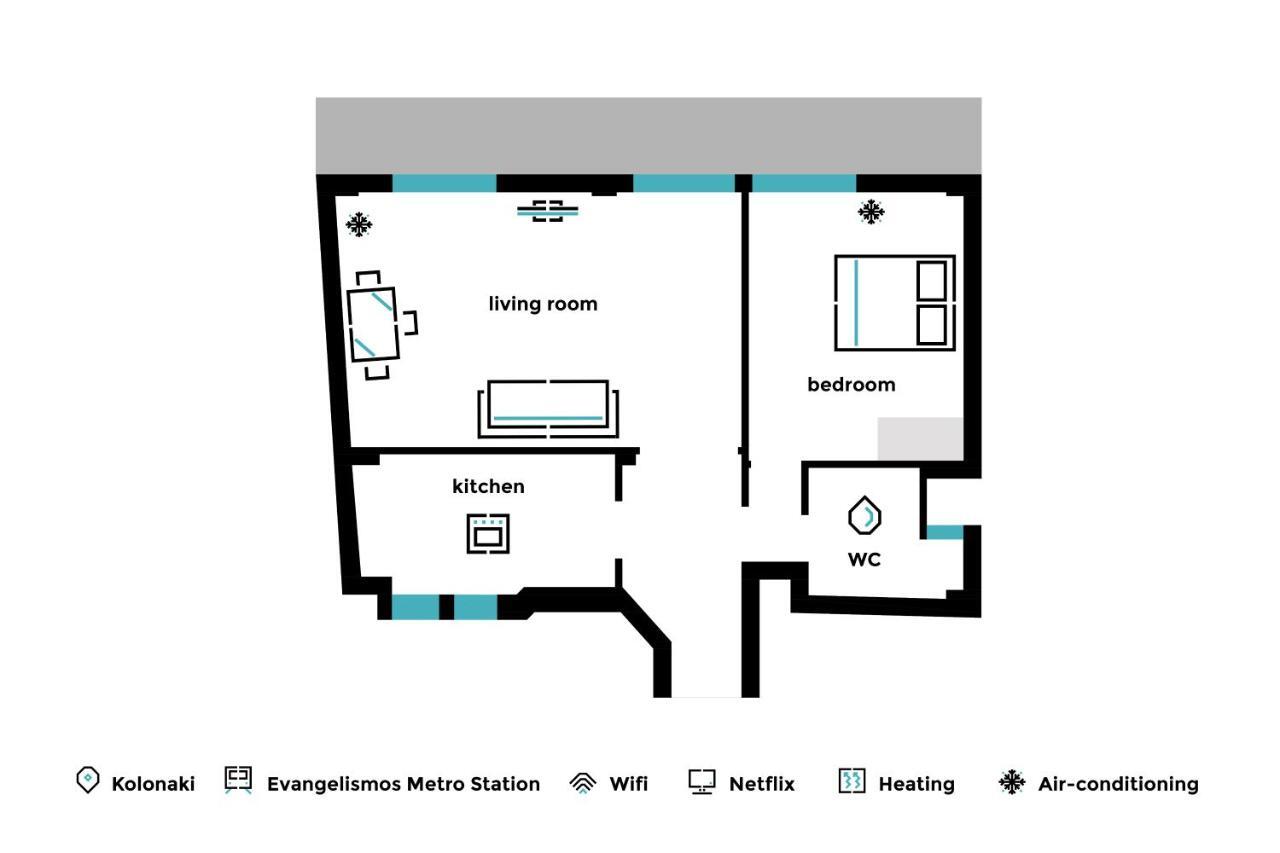 Desirable 1Bd Apartment In Kolonaki By Upstreet Athens Ngoại thất bức ảnh